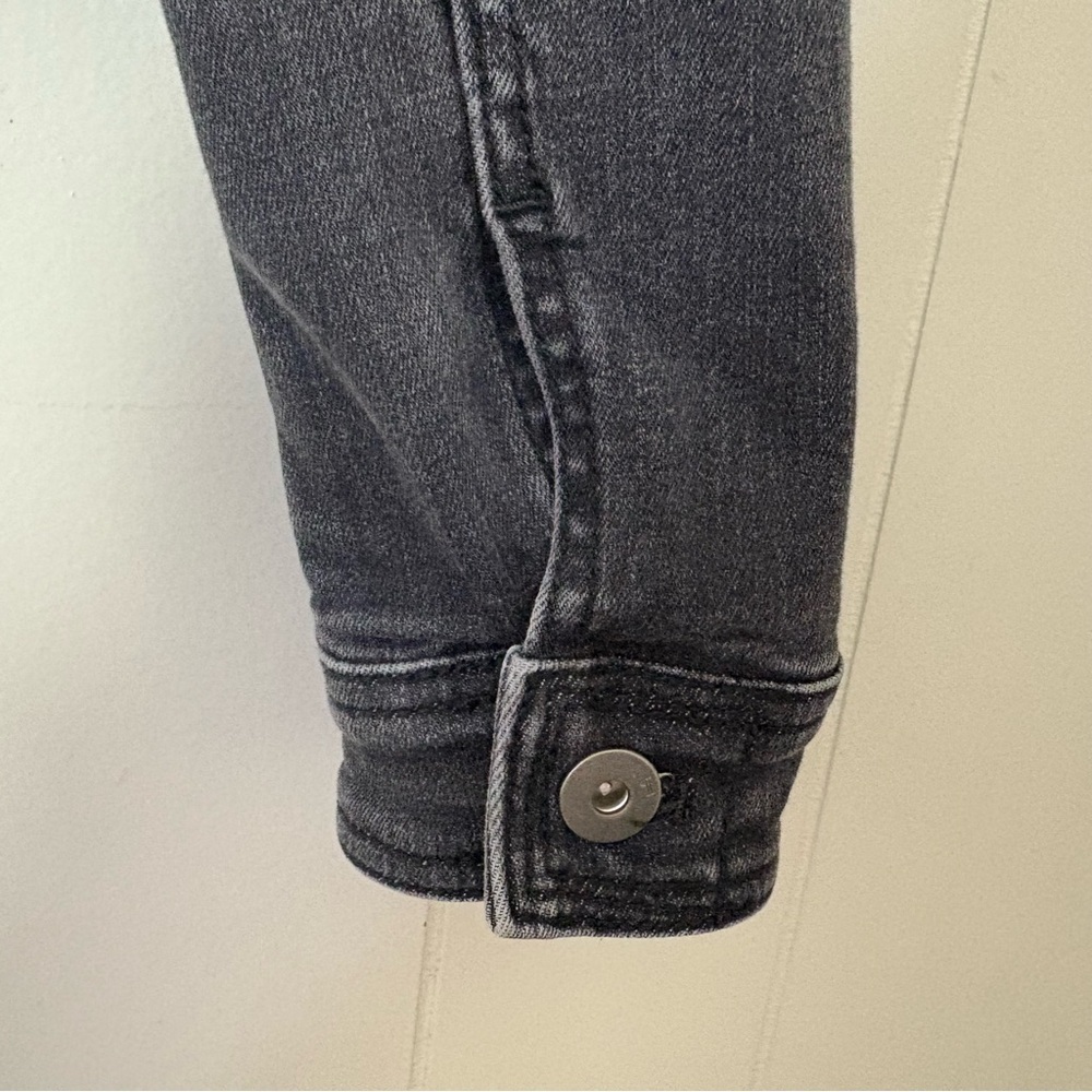 Pilcro & The Letterpress Cora Denim Jacket XS Black Classic Boyfriend Fit - Picture 10 of 12